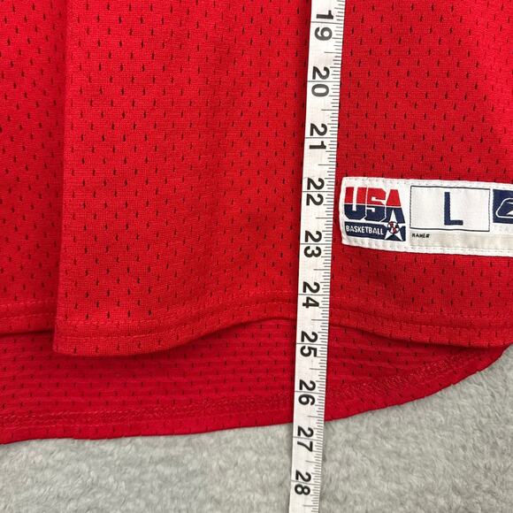 Lebron James Y2K TEAM USA 2004 Athens Olympics 9 Reebok Swingman Jersey Boys L - Picture 9 of 11